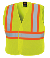 Pioneer 598P V1030560 Hi-Viz Yellow/Green Tear-Away Mesh Safety Vest